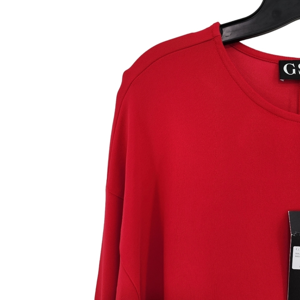 GSTQ Women's Long Sleeves Dolman Dress - M - Picture 3 of 9